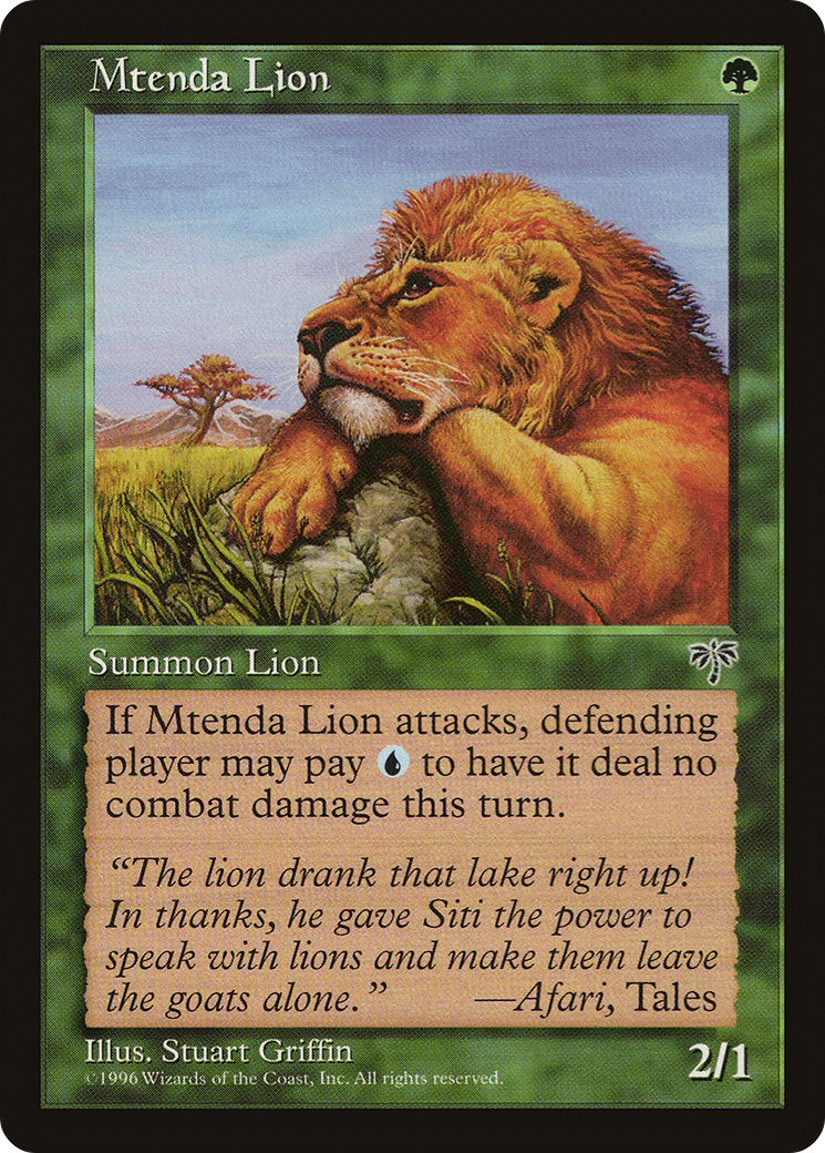 {C} Mtenda Lion [Mirage][MIR 230]