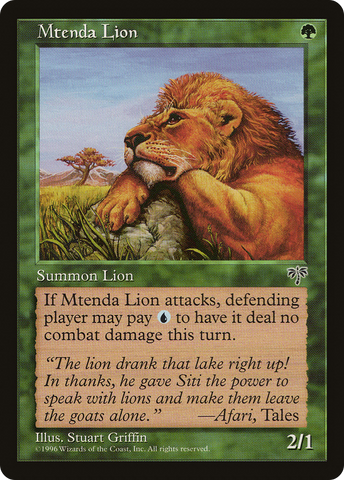 {C} Mtenda Lion [Mirage][MIR 230]