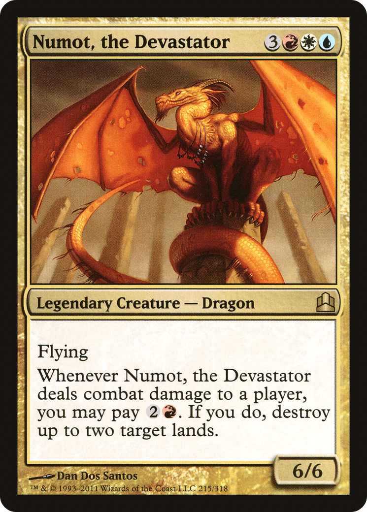 {R} Numot, the Devastator [Commander 2011][CMD 215] - Misty Mountain Games