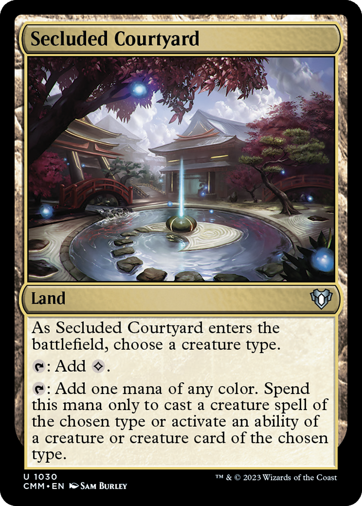 {C} Secluded Courtyard [Commander Masters][CMM 1030]
