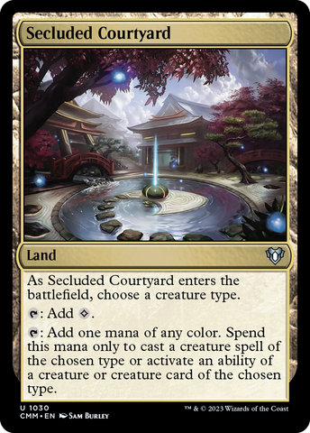 {C} Secluded Courtyard [Commander Masters][CMM 1030]