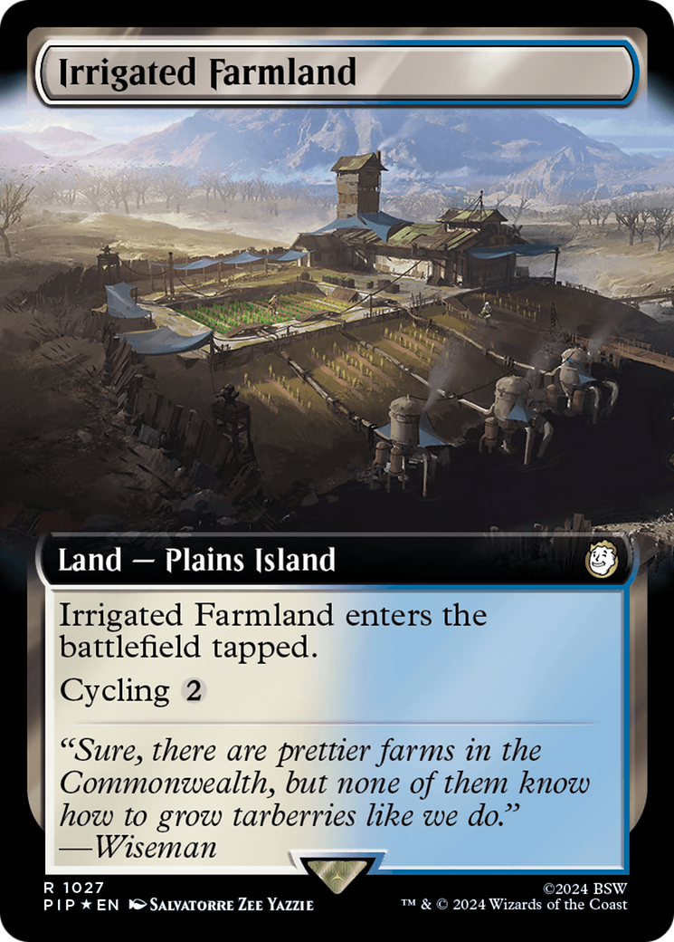 {R} Irrigated Farmland (Extended Art) (Surge Foil) [Fallout][PIP 1027]