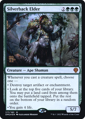 {R} Silverback Elder [Dominaria United Prerelease Promos][PR DMU 177]