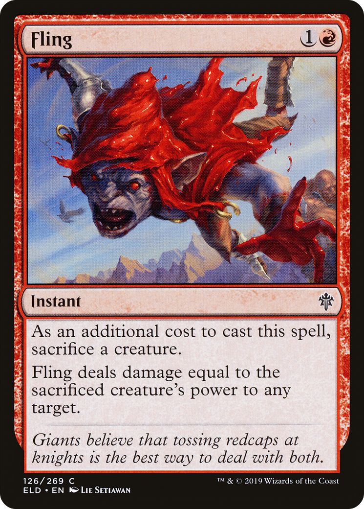 {C} Fling [Throne of Eldraine][ELD 126]