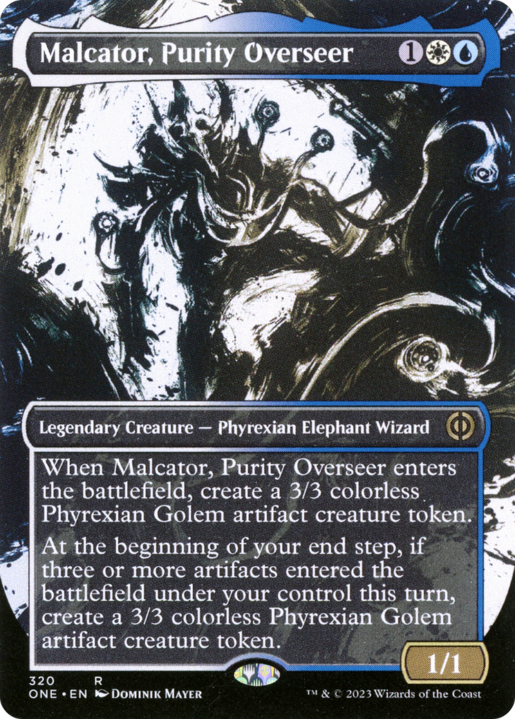 {R} Malcator, Purity Overseer (Borderless Ichor) [Phyrexia: All Will Be One][ONE 320]