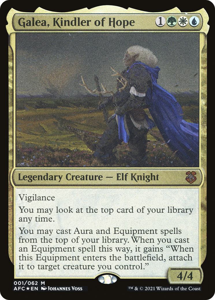 {T} Galea, Kindler of Hope (Display Commander) [Dungeons & Dragons: Adventures in the Forgotten Realms Commander][DC AFC 001]