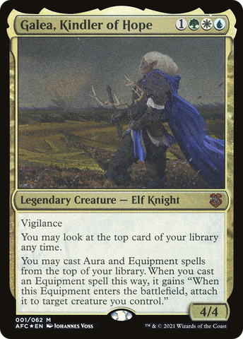 {T} Galea, Kindler of Hope (Display Commander) [Dungeons & Dragons: Adventures in the Forgotten Realms Commander][DC AFC 001]