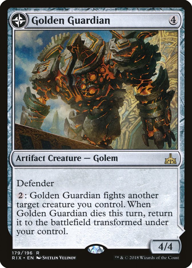 {R} Golden Guardian // Gold-Forge Garrison [Rivals of Ixalan][RIX 179] - Misty Mountain Games