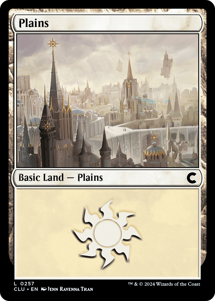 {B} Plains (0257) [Ravnica: Clue Edition][CLU 257]