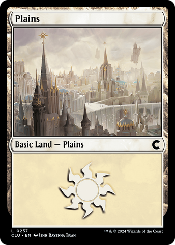 {B} Plains (0257) [Ravnica: Clue Edition][CLU 257]