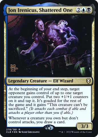 {R} Jon Irenicus, Shattered One [Commander Legends: Battle for Baldur's Gate Prerelease Promos][PR CLB 278]