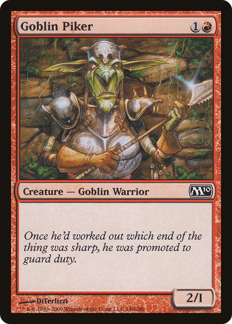 {C} Goblin Piker [Magic 2010][M10 140]