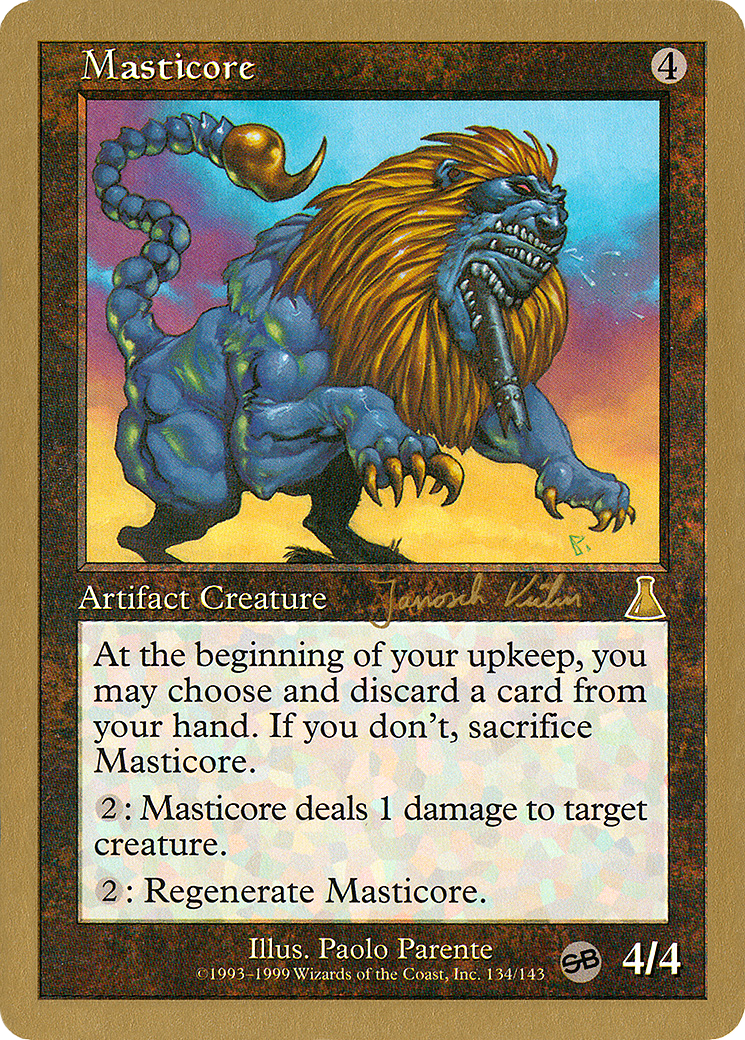 {R} Masticore (Janosch Kuhn) (SB) [World Championship Decks 2000][GB WC00 JK134SB]