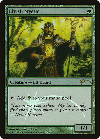 {R} Elvish Mystic [Friday Night Magic 2014][PA F14 002]