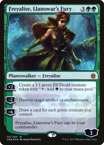 {R} Freyalise, Llanowar's Fury [Commander Anthology][CMA 111]
