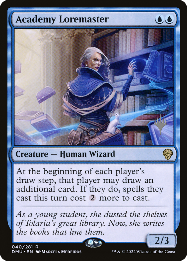 {R} Academy Loremaster (Promo Pack) [Dominaria United Promos][PP DMU 040]