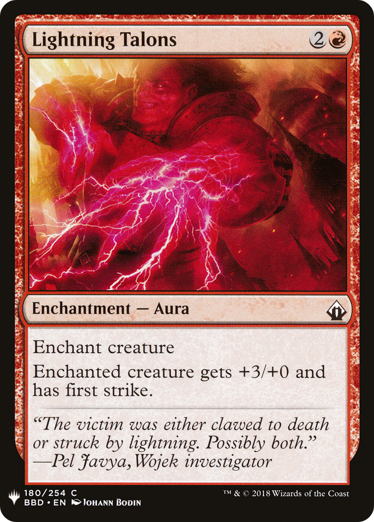 {C} Lightning Talons [Mystery Booster][LS BBD 180]