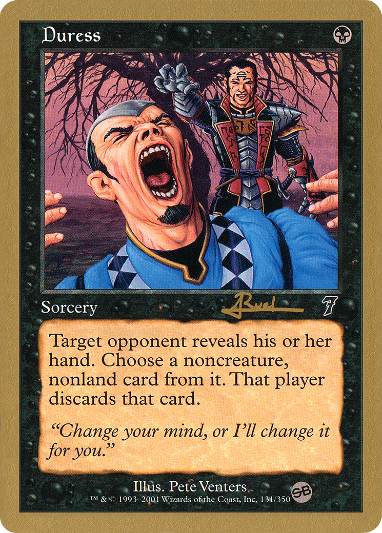 {C} Duress (Antoine Ruel) (SB) [World Championship Decks 2001][GB WC01 AR131SB]