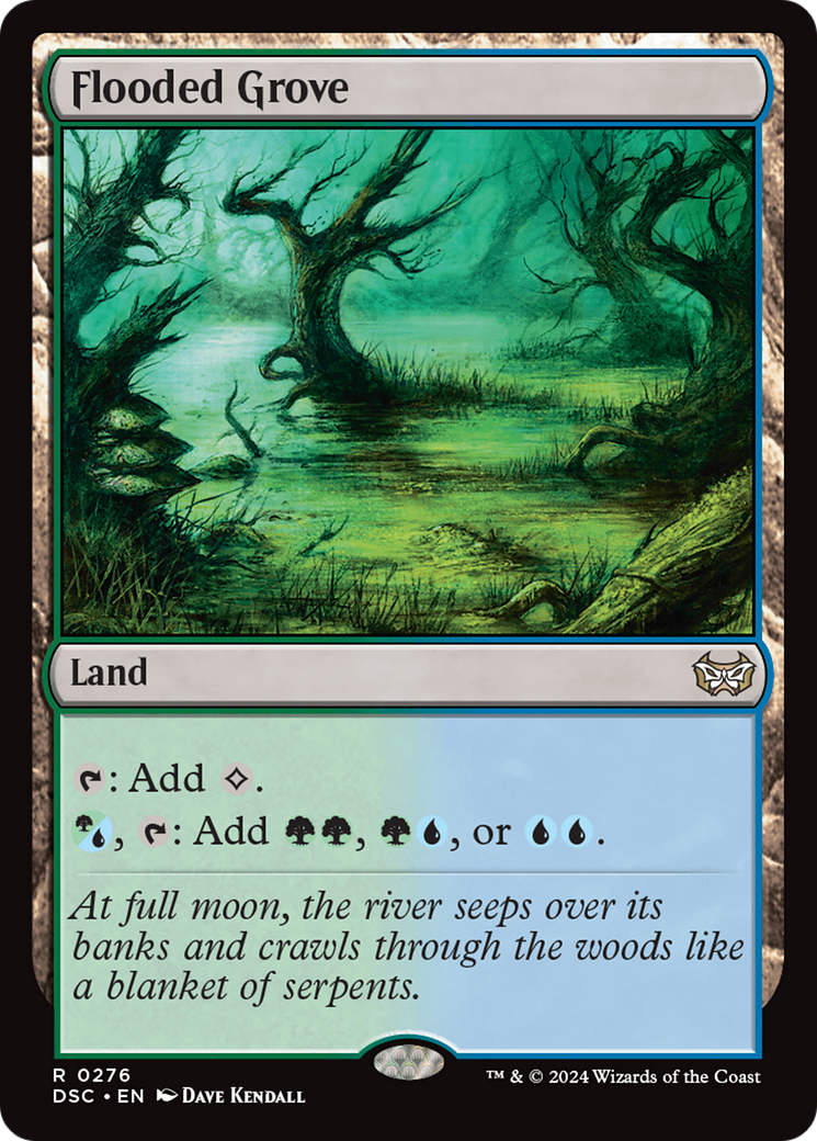 {R} Flooded Grove [Duskmourn: House of Horror Commander][DSC 276]