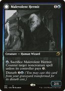 {R} Malevolent Hermit // Benevolent Geist [Innistrad: Double Feature][DBL 061]