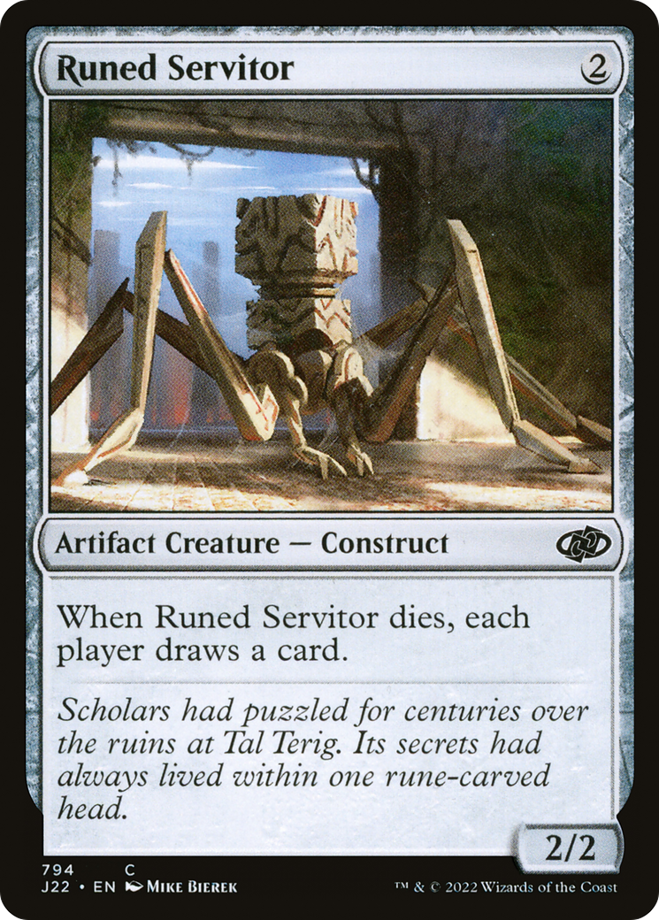 {C} Runed Servitor [Jumpstart 2022][J22 794]