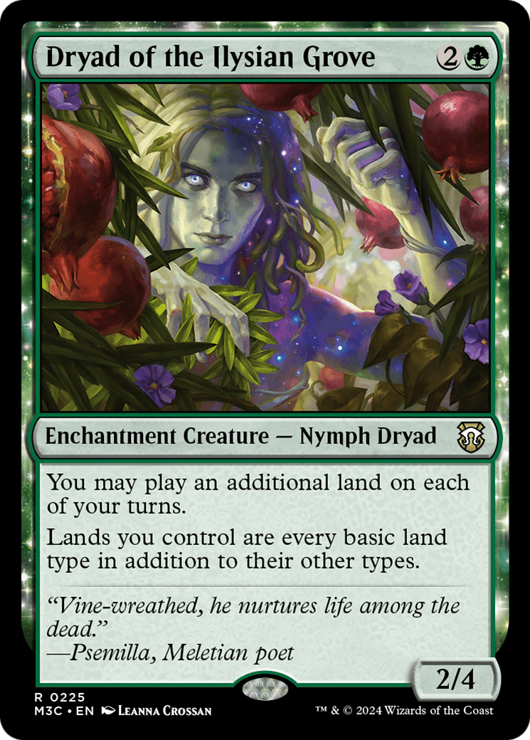 {R} Dryad of the Ilysian Grove (Ripple Foil) [Modern Horizons 3 Commander][RPF M3C 225]
