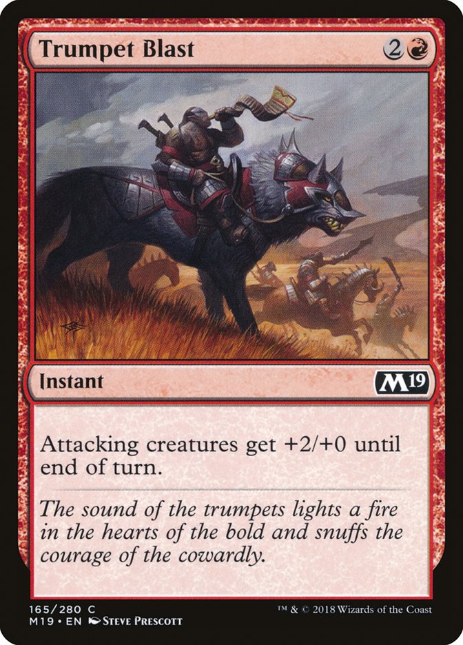 {C} Trumpet Blast [Core Set 2019][M19 165]