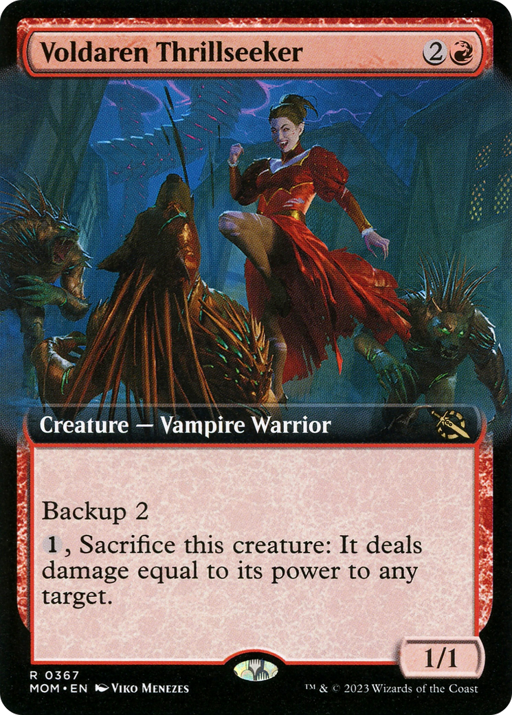 {R} Voldaren Thrillseeker (Extended Art) [March of the Machine][MOM 367]