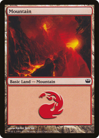 {B}[DDG 078] Mountain (78) [Duel Decks: Knights vs. Dragons]