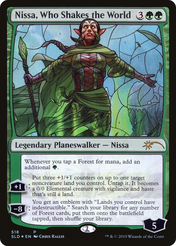 {R} Nissa, Who Shakes the World (Secret Lair) [Secret Lair Drop Promos][SLD 518]
