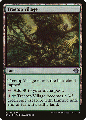{C} Treetop Village (Garruk vs. Liliana) [Duel Decks Anthology][GVL 027]