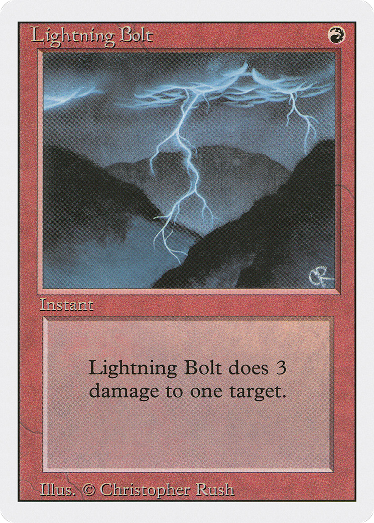 {C} Lightning Bolt [Revised Edition][3ED 162]