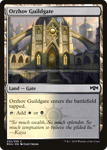 {C} Orzhov Guildgate (252/259) [Ravnica Allegiance][RNA 252]