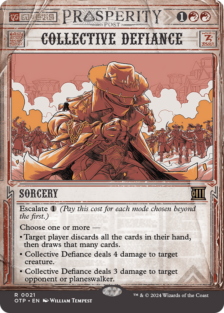 {R} Collective Defiance [Outlaws of Thunder Junction: Breaking News][OTP 021]