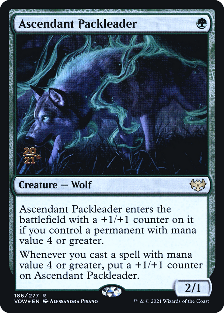 {R} Ascendant Packleader [Innistrad: Crimson Vow Prerelease Promos][PR VOW 186]