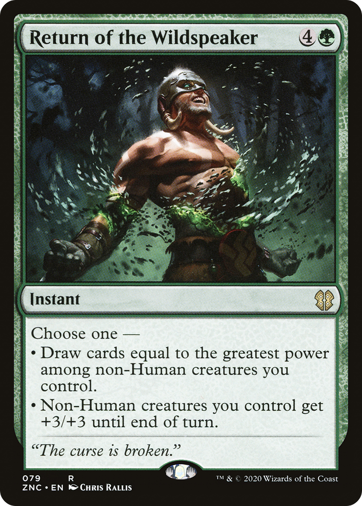 {R} Return of the Wildspeaker [Zendikar Rising Commander][ZNC 079]