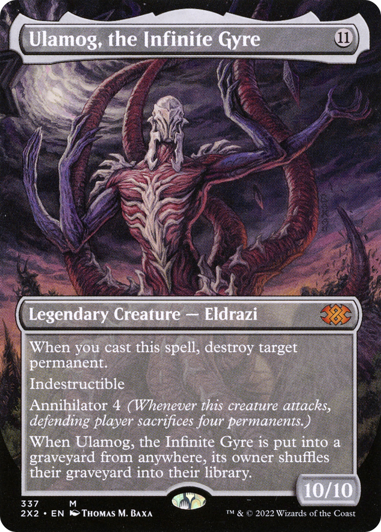 {R} Ulamog, the Infinite Gyre (Borderless Alternate Art) [Double Masters 2022][2X2 337]