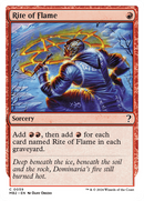 {C} Rite of Flame (White Border) [Mystery Booster 2][MB2 059]