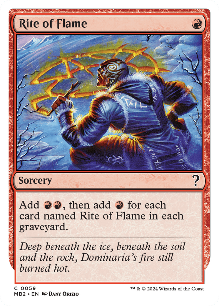{C} Rite of Flame (White Border) [Mystery Booster 2][MB2 059]