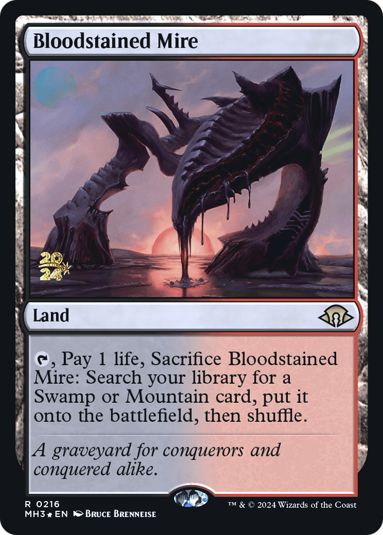 {R} Bloodstained Mire [Modern Horizons 3 Prerelese Promos][PR PMH3 216]
