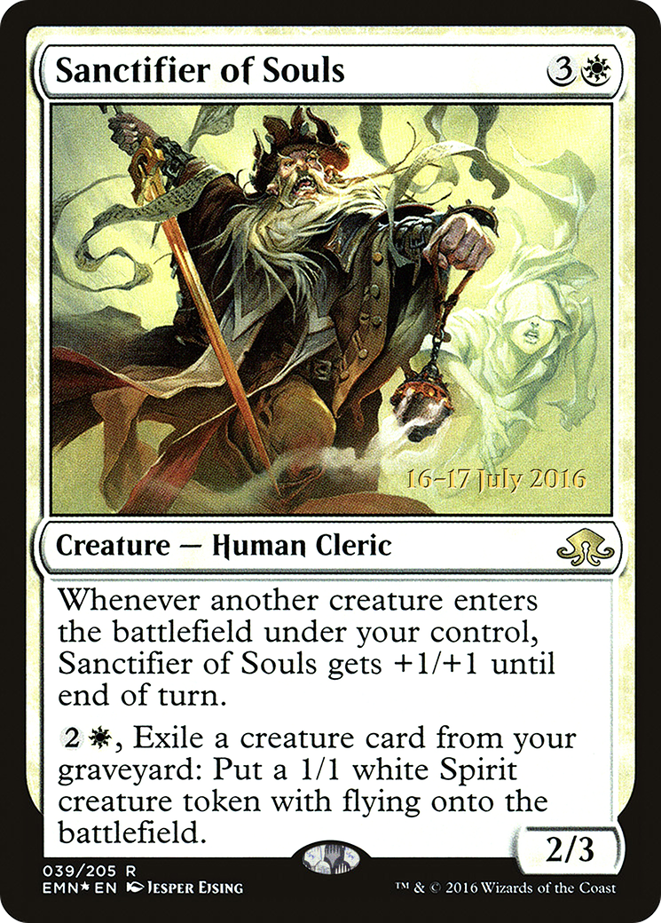 {R} Sanctifier of Souls [Eldritch Moon Prerelease Promos][PR EMN 039]