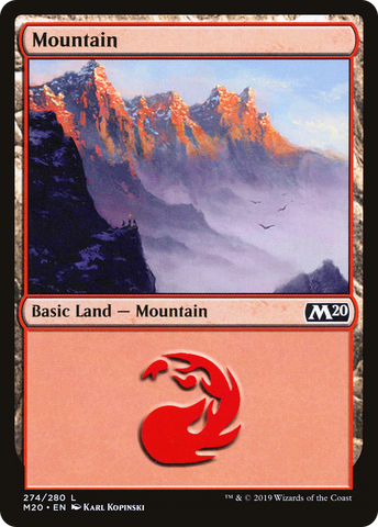 {B}[M20 274] Mountain (274) [Core Set 2020]