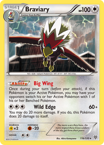 [PKM-R] Braviary (116/135) [Black & White: Plasma Storm]