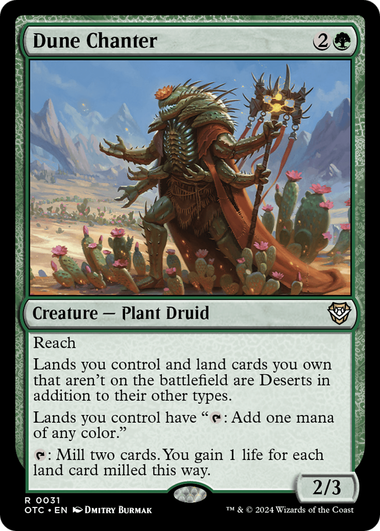 {R} Dune Chanter [Outlaws of Thunder Junction Commander][OTC 031]