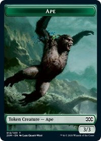 {T} Ape // Golem Double-sided Token [Double Masters Tokens][T2XM 012]