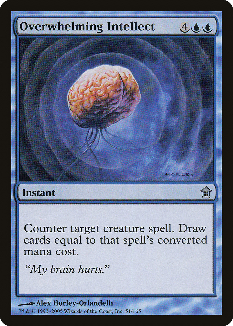 {C} Overwhelming Intellect [Saviors of Kamigawa][SOK 051]