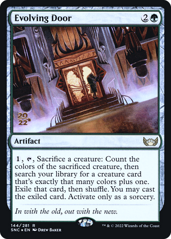 {R} Evolving Door [Streets of New Capenna Prerelease Promos][PR SNC 144]