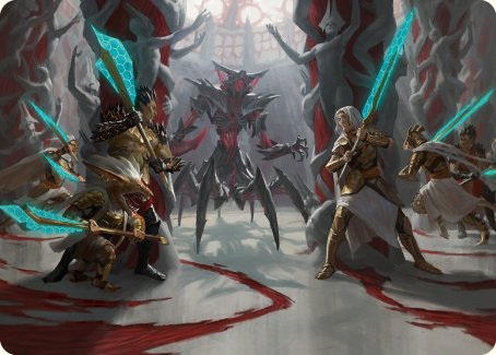 {A} Goldwardens' Gambit Art Card [Phyrexia: All Will Be One Art Series][AONE 029]