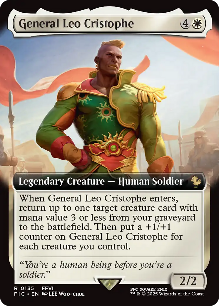 {R} General Leo Cristophe (Extended Art) [FINAL FANTASY Commander][FIC 135]