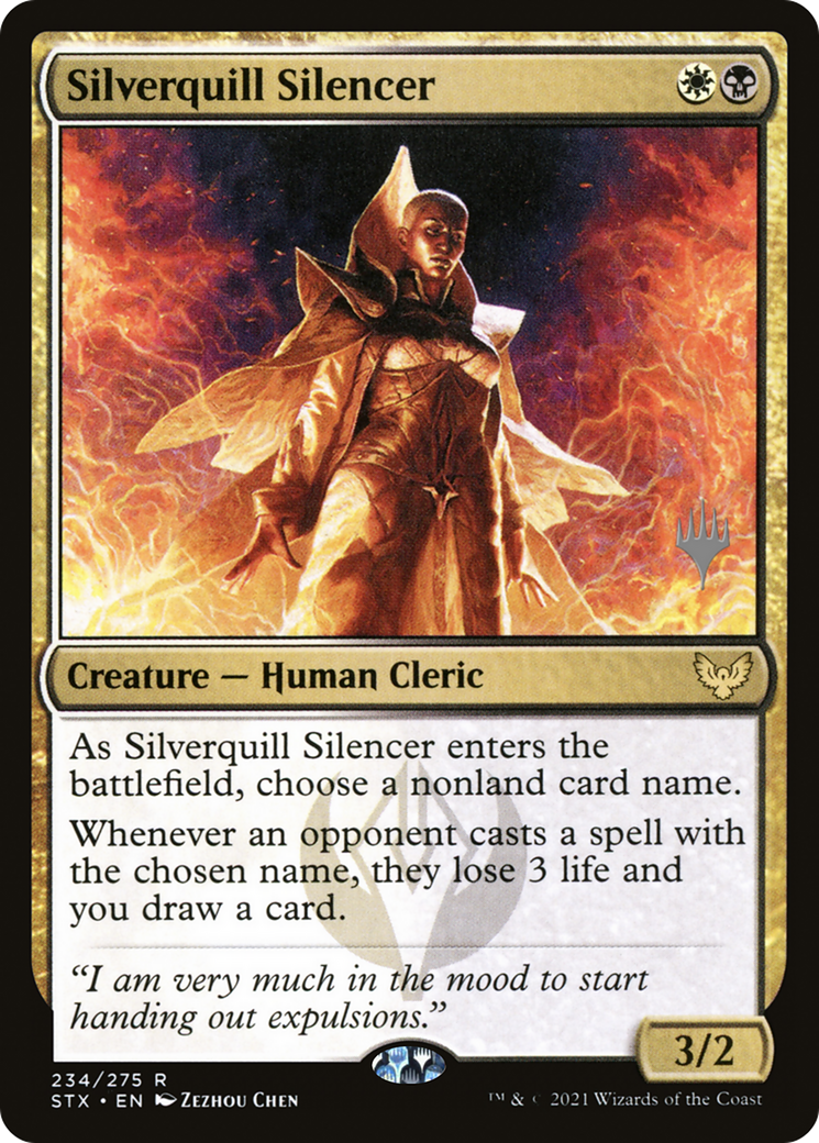 {R} Silverquill Silencer (Promo Pack) [Strixhaven: School of Mages Promos][PP STX 234]